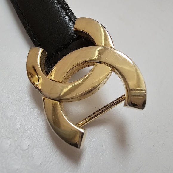 CHANEL Calf Leather Double CC Belt - Picture 12 of 16